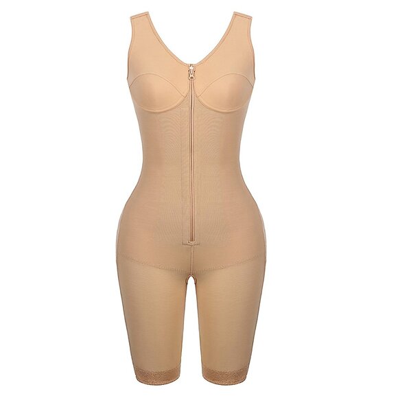 Advanced Support Sculpted Nude Bodysuit - Targeted Compression • Built-In Bra - Picture 8 of 9